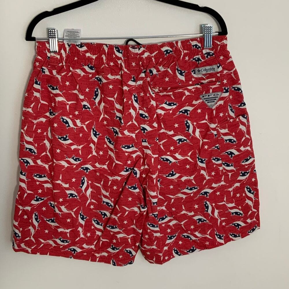Columbia Men's Large swordfish Swimtrunks size L 8" inseam